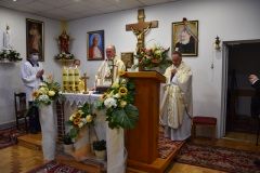 Poświęcenie figury św. Ojca Pio w Domu Pomocy Społecznej  