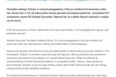 Wywiad z Prezesem PiS Jarosławem Kaczyńskim 